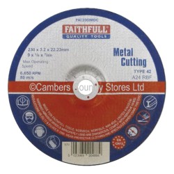 Faithfull Cutting Disc Metal DC 230mm x 3.2mm x 22mm